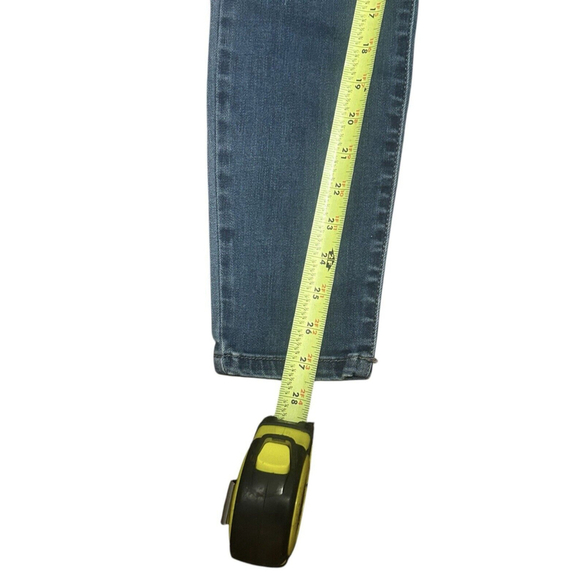 Judy‎ Blue Jeans Womens 5/27 Blue Skinny Fit Stretch Mid Rise Distressed (27x27) - Picture 8 of 9